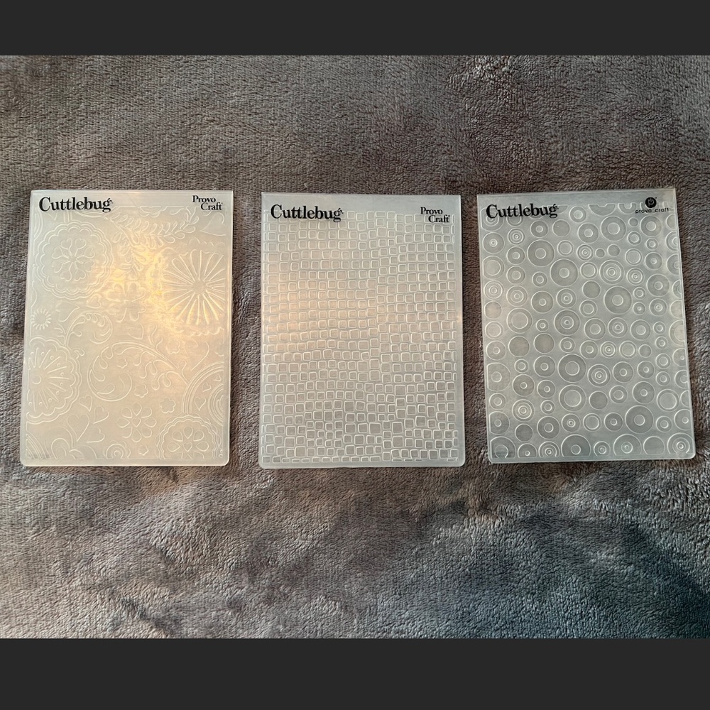 Set of 3 - Cuttlebug Embossers